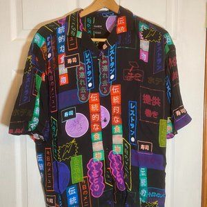 Pull & Bear Neon Graphic Shirt